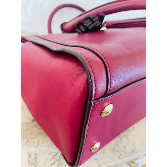 Coach Chelsea Legacy Dark raspberry leather satchel carryall 25359 Shoulder bag - Picture 7 of 10